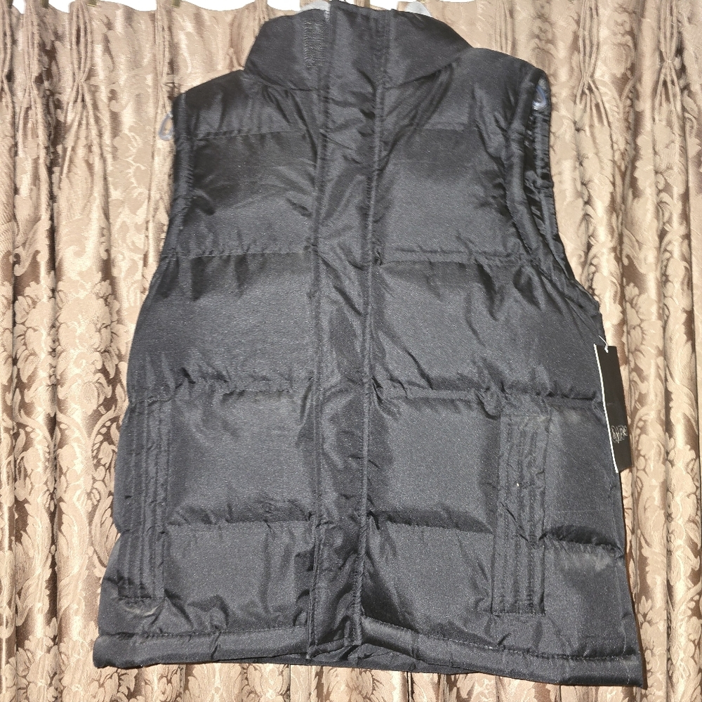 Boys Quilted Bomber Vest With Hood